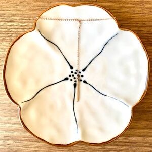 GLDN Gold Filled 14k Rose Gold Lariat Bar Necklace